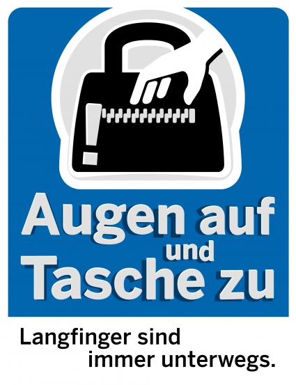 Logo Augen auf - Taschen zu